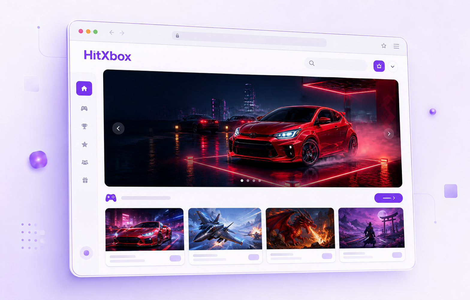 HitXbox browser games platform preview